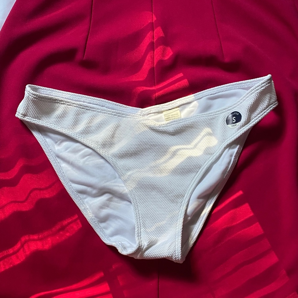 Hollister White Bikini Bottom